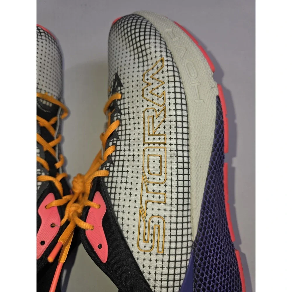 Size 12.5 Mens Under Armour HOVR Machina Storm White Clay Purple